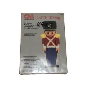 Columbia Minerva Latch Hook Toy Soldier Wall Hanging vintage
